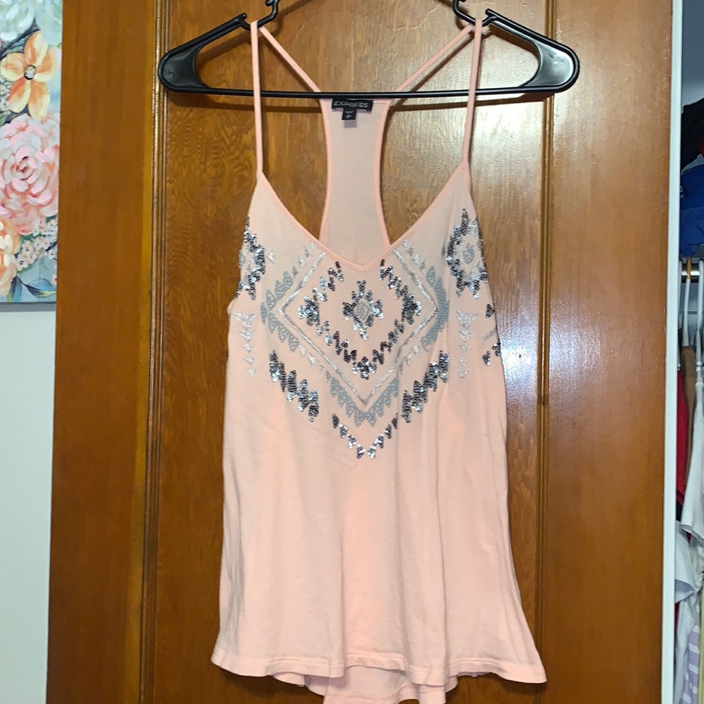 Pink Express tank top
